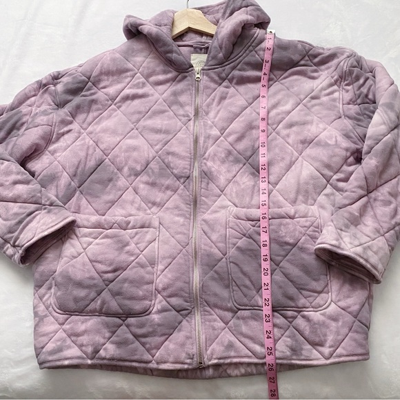 UO Quilted Oversized Cozy Tie Dye Hoody - Picture 5 of 12